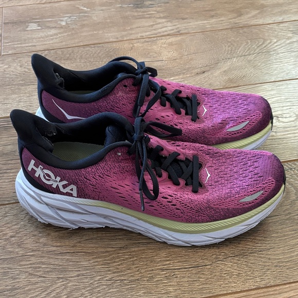 Hoka One One Clifton 8 Running Shoes 1119394 BGIR Purple Womens Size 8.5 B - Picture 1 of 9